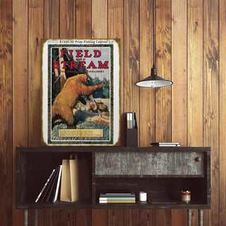 Field & Stream Cover January 1911 - Wood & Metal Wall Art Wood & Metal Wall Art Field & Stream
