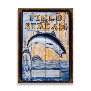 Field & Stream Cover July 1911 - Wood & Metal Wall Art Wood & Metal Wall Art Field & Stream Wood 9" x 12"