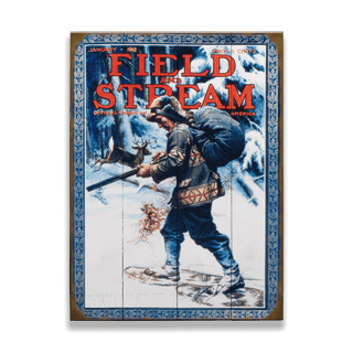 Field & Stream Cover January 1912 - Wood & Metal Wall Art Wood & Metal Wall Art Field & Stream Wood 9" x 12"
