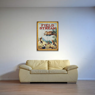 Field & Stream Cover March 1915 - Wood & Metal Wall Art Wood & Metal Wall Art Field & Stream
