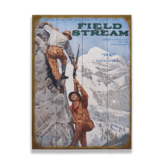 Field & Stream Cover January 1919 - Wood & Metal Wall Art Wood & Metal Wall Art Field & Stream Wood 9" x 12"