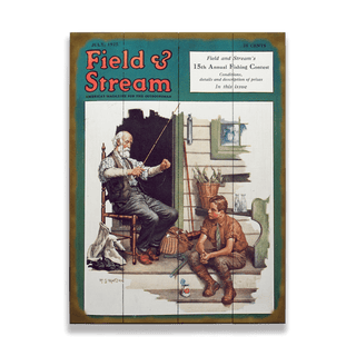 Field & Stream Cover July 1925 - Wood & Metal Wall Art Wood & Metal Wall Art Field & Stream Wood 9" x 12"