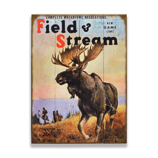 Field & Stream Cover October 1942 - Wood & Metal Wall Art Wood & Metal Wall Art Field & Stream Wood 9" x 12"