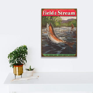 Field & Stream Cover April 1949 - Wood & Metal Wall Art Wood & Metal Wall Art Field & Stream
