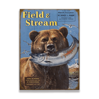 Field & Stream Cover September 1951 - Wood & Metal Wall Art Wood & Metal Wall Art Field & Stream Wood 9" x 12"