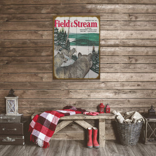 Field & Stream Cover February 1954 - Wood & Metal Wall Art Wood & Metal Wall Art Field & Stream