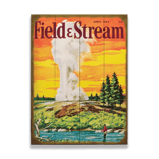 Field & Stream Cover April 1962 - Wood & Metal Wall Art Wood & Metal Wall Art Field & Stream Wood 9" x 12"