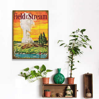 Field & Stream Cover April 1962 - Wood & Metal Wall Art Wood & Metal Wall Art Field & Stream