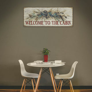 Garland Cabin Sign - Wood & Metal Wall Art Wood & Metal Wall Art Marilynn Dwyer Mason