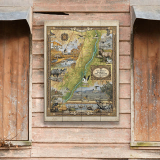 Bosque del Apache: Illustrated Map - Wood & Metal Wall Art Wood & Metal Wall Art Lisa Middleton