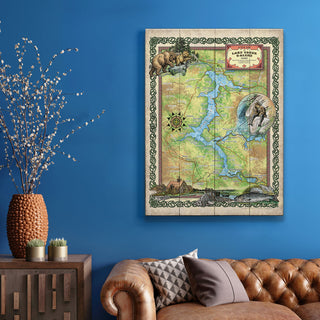 Lake Coeur D'Alene: Version 2 - Wood & Metal Wall Art Wood & Metal Wall Art Lisa Middleton