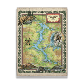 Lake Coeur D'Alene: Version 2 - Wood & Metal Wall Art Wood & Metal Wall Art Lisa Middleton Wood 17" x 23"