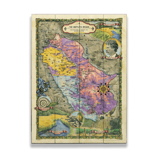The Driftless Region: Illustrated Map - Wood & Metal Wall Art Wood & Metal Wall Art Lisa Middleton Wood 17" x 23"