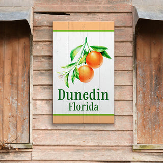 Classic Orange Orchard Sign - Wood & Metal Wall Art Wood & Metal Wall Art Joanne Murphy