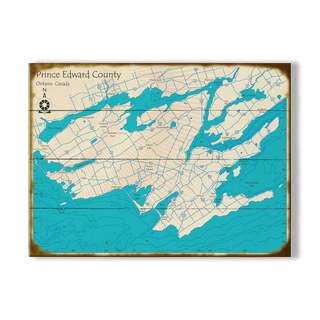 Prince Edward County Ontario Canada - Wood & Metal Wall Art
