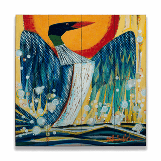 Lady of the Lake - Wood & Metal Wall Art Wood & Metal Wall Art Shelle Lindholm Wood 10.5" x 10.5"