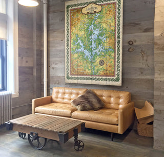 Lake Martin, Alabama: Illustrated Map - Wood & Metal Wall Art Wood & Metal Wall Art Lisa Middleton