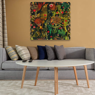 Birdfish - Wooden Wall Decor Wood & Metal Wall Art Este MacLeod