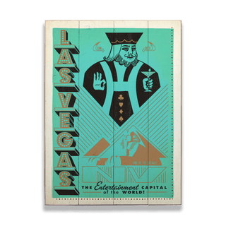 Las Vegas: Sin City - Wood & Metal Wall Art Wood & Metal Wall Art Anderson Design Group Wood 9" x 12"