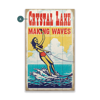 Making Waves - Wood & Metal Wall Art Wood & Metal Wall Art Anderson Design Group Wood 8" x 14"