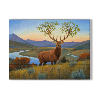 Equinox - Wood & Metal Wall Art Wood & Metal Wall Art Monte Dolack Wood 23" x 17"