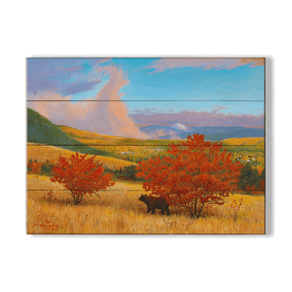 October View from Mt. Jumbo - Wood & Metal Wall Art Wood & Metal Wall Art Monte Dolack Wood 23" x 17"