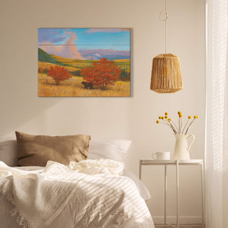 October View from Mt. Jumbo - Wood & Metal Wall Art Wood & Metal Wall Art Monte Dolack