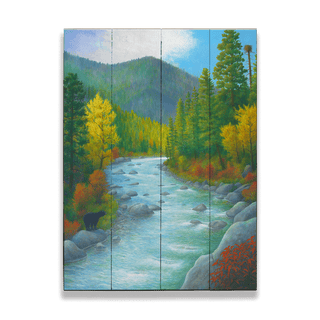 Rock Creek - Wood & Metal Wall Art Wood & Metal Wall Art Monte Dolack Wood 17" x 23"
