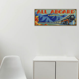 All Aboard! - Wood & Metal Wall Art Wood & Metal Wall Art Meissenburg Designs