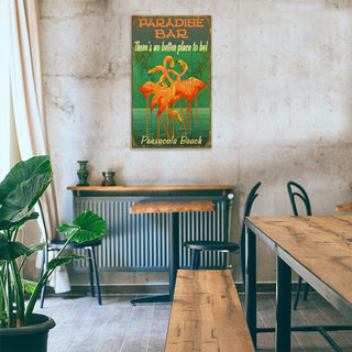 Flamingo Paradise - Wood & Metal Wall Art Wood & Metal Wall Art Meissenburg Designs