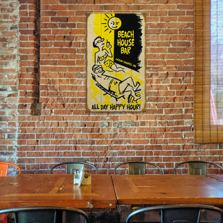 All Day Happy Hour Sunbathers - Wood & Metal Wall Art Wood & Metal Wall Art Meissenburg Designs