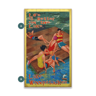 Life is Better on the Lake - Wood & Metal Wall Art Wood & Metal Wall Art Meissenburg Designs Wood 8" x 14"