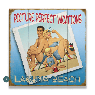 Picture Perfect Vacations - Wood & Metal Wall Art Wood & Metal Wall Art Meissenburg Designs Wood 10.5" x 10.5"