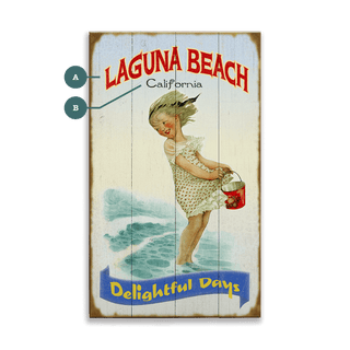 Wind, Waves and Beach Bliss - Wood & Metal Wall Art Wood & Metal Wall Art Meissenburg Designs Wood 8" x 14"
