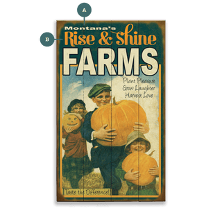 Harvest Love Kids & Pumpkins - Wood & Metal Wall Art Wood & Metal Wall Art Meissenburg Designs Wood 8" x 14"