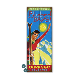 Bluebird Days - Wood & Metal Wall Art Wood & Metal Wall Art Meissenburg Designs Wood 7" x 16"