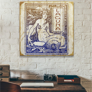 Vintage Mermaid - Wood & Metal Wall Art Wood & Metal Wall Art Meissenburg Designs
