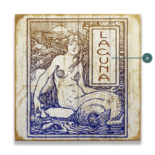 Vintage Mermaid - Wood & Metal Wall Art Wood & Metal Wall Art Meissenburg Designs Wood 10.5" x 10.5"