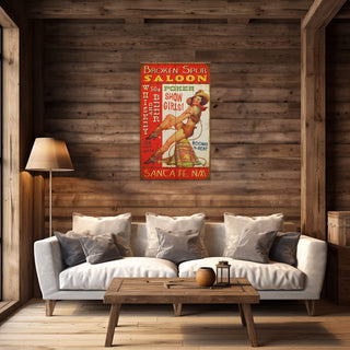 Pin-Up Cowgirl Saloon - Wood & Metal Wall Art Wood & Metal Wall Art Meissenburg Designs