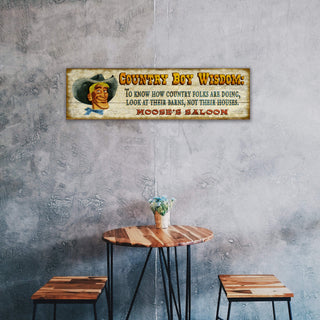 Country Boy Wisdom - Wood & Metal Wall Art Wood & Metal Wall Art Meissenburg Designs