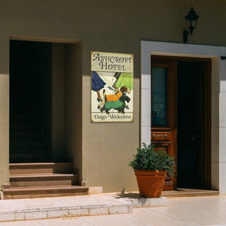 Terriers in Coats - Wood & Metal Wall Art Wood & Metal Wall Art Meissenburg Designs