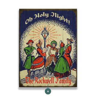 Oh Holy Night Carolers - Wood & Metal Wall Art Wood & Metal Wall Art Meissenburg Designs Wood 9" x 12"