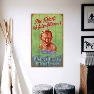 The Spirit of Friendliness - Wood & Metal Wall Art Wood & Metal Wall Art Meissenburg Designs