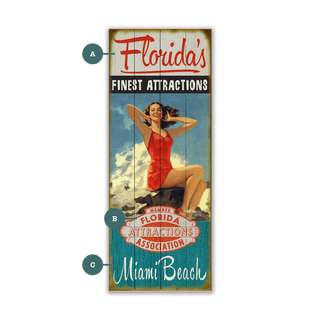 Finest Attractions - Wood & Metal Wall Art Wood & Metal Wall Art Meissenburg Designs Wood 7" x 16"