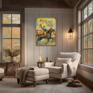 Kick Up A Little Dust - Wood & Metal Wall Art Wood & Metal Wall Art Curtis Publishing