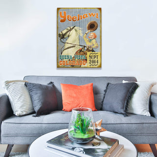Yeehaw Cowgirl - Wood & Metal Wall Art Wood & Metal Wall Art Meissenburg Designs