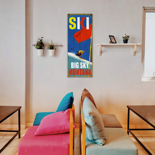 Ski Racer - Wood & Metal Wall Art Wood & Metal Wall Art Meissenburg Designs