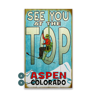 See You at the Top - Wood & Metal Wall Art