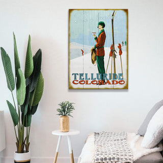 Take a Breather on the Slopes - Wood & Metal Wall Art Wood & Metal Wall Art Meissenburg Designs