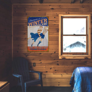 Discover a Winter Wonderland - Wood & Metal Wall Art Wood & Metal Wall Art Meissenburg Designs